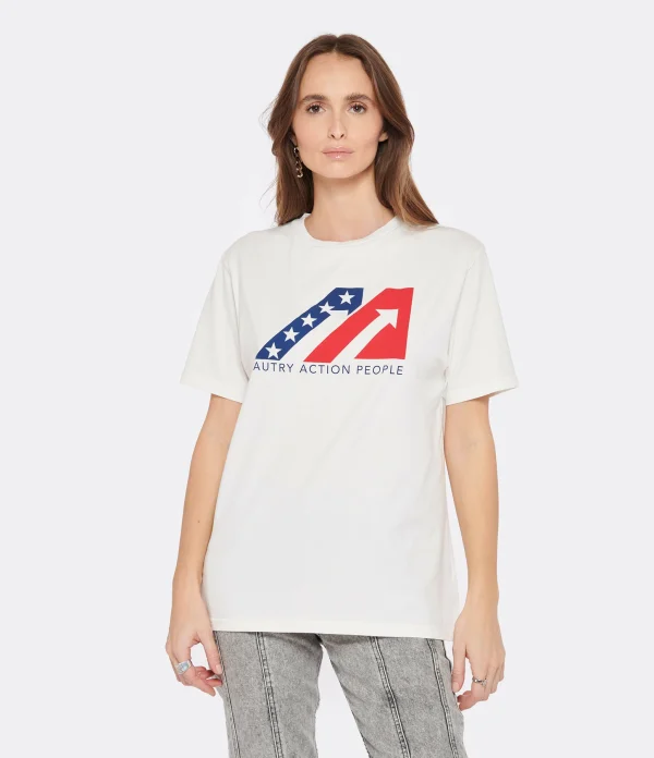 en vente AUTRY Tee-shirt Iconic Action Coton Blanc 4