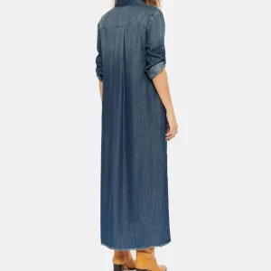 Bella Dahl Robe Chemise Maxi Dark Ombre Wash soldes luxe 15