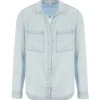 De Qualité Bella Dahl Chemise Button Down Desert Sky Wash 19