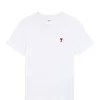 Vente AMI Paris Tee-shirt Unisexe Ami De Cœur Coton Biologique Blanc 19