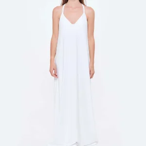 ﻿soldes CALARENA Robe Cruise Blanc 10