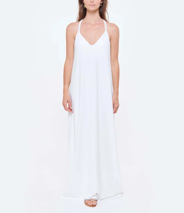 ﻿soldes CALARENA Robe Cruise Blanc 4