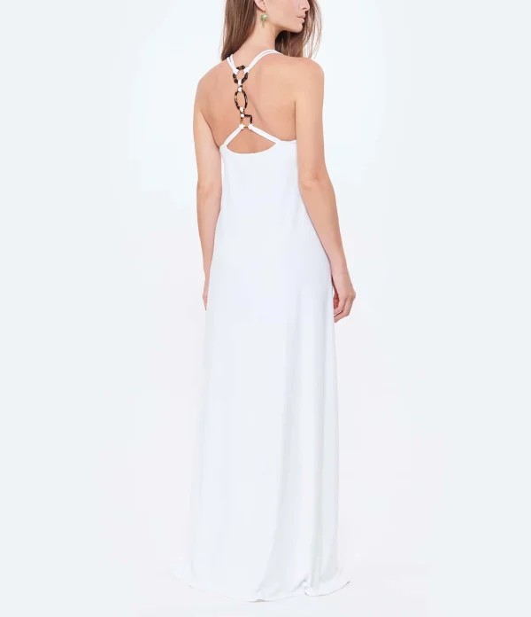 ﻿soldes CALARENA Robe Cruise Blanc 5