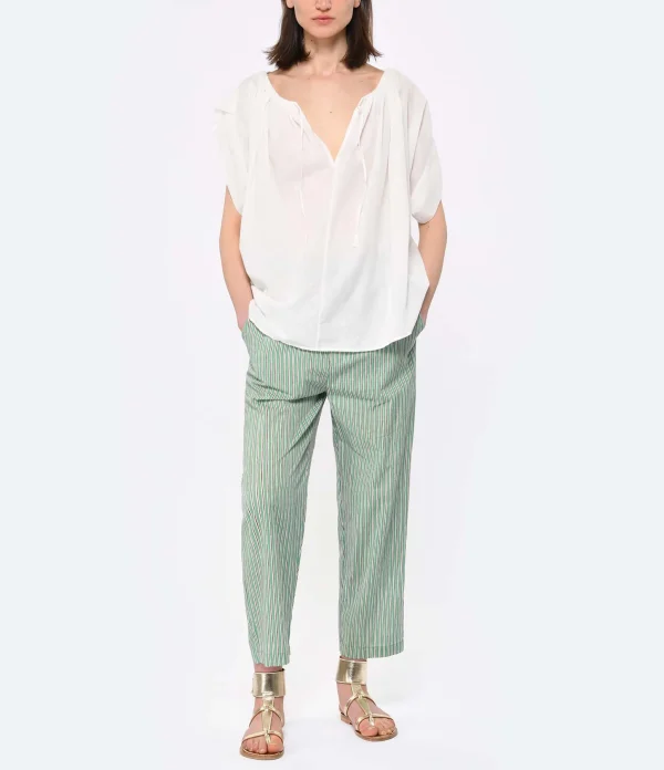 Les achats en ligne CHARLIE JOE Pantalon Karla Coton Vert 4