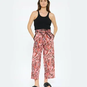 CHUFY Pantalon Bes Coton Bio Imprimé Rose mode pas cher 12