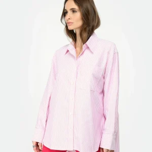 magasin paris CLOSED Chemise Coton Bio Rose Orchidée 11