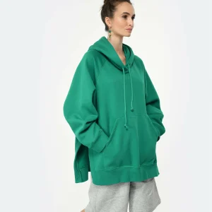 CLOSED Sweatshirt Hoodie Oversized Coton Bio Vert Meilleur Service 11