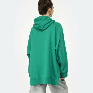 CLOSED Sweatshirt Hoodie Oversized Coton Bio Vert Meilleur Service 13