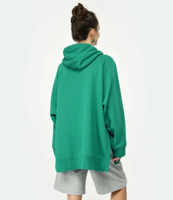 CLOSED Sweatshirt Hoodie Oversized Coton Bio Vert Meilleur Service 5