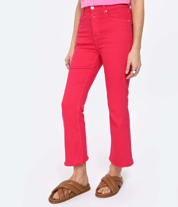 magasin CLOSED Jean Hi-Sun Coton Bio Rose Framboise 5