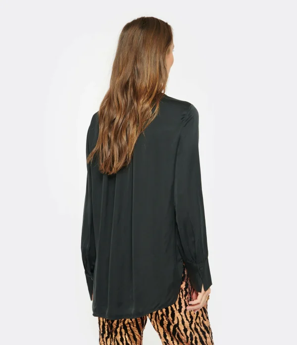 CLOSED Blouse Froncé Noire luxe soldes 6