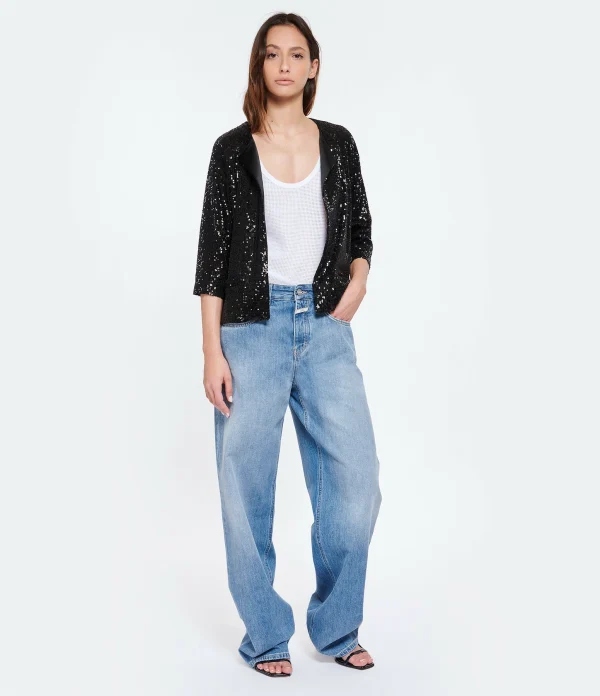 CLOSED Jean Nikka Coton Bio Bleu Moyen mode tendance 4