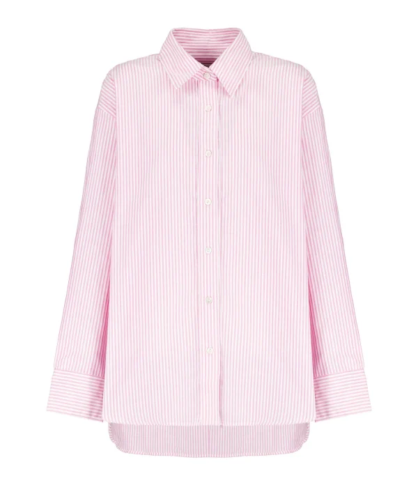 magasin paris CLOSED Chemise Coton Bio Rose Orchidée 1