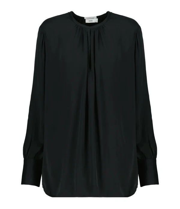 CLOSED Blouse Froncé Noire luxe soldes 1