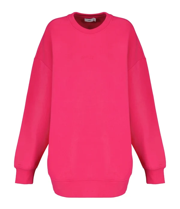 CLOSED Sweatshirt Oversized Coton Rose Framboise grande marque pas cher 1