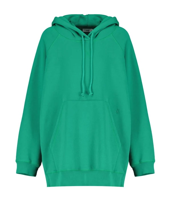 CLOSED Sweatshirt Hoodie Oversized Coton Bio Vert Meilleur Service 1