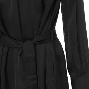 qualité supérieure CLOSED Robe Longue Froncée Noir 8