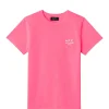 A.P.C. Tee-shirt New Denise Coton Rose Vif magasin en ligne france 19