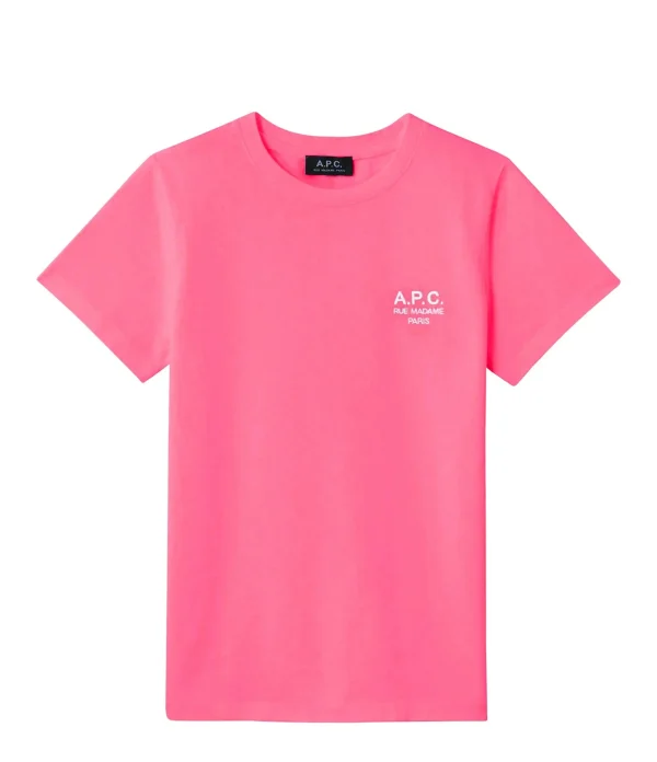 A.P.C. Tee-shirt New Denise Coton Rose Vif magasin en ligne france 1