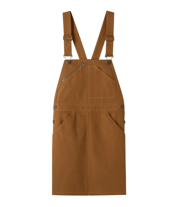 magasin solde A.P.C. Salopette Robe Poala Caramel 1