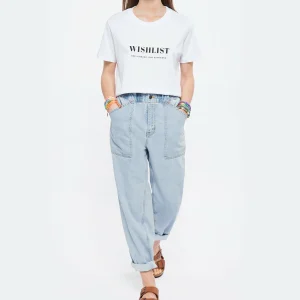 DEAR JULIETTE Tee-shirt Wishlist Coton Biologique Blanc dernières 13