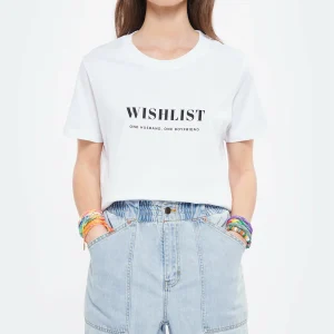 DEAR JULIETTE Tee-shirt Wishlist Coton Biologique Blanc dernières 11