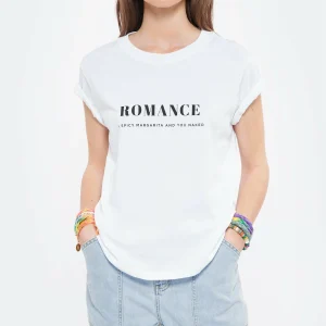 DEAR JULIETTE Tee-shirt Romance Coton Biologique Blanc ﻿soldes 11