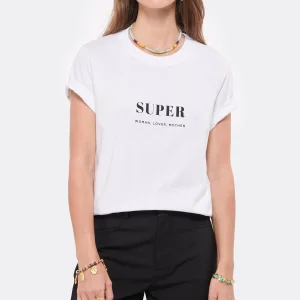 DEAR JULIETTE Tee-shirt Super Coton Biologique Blanc en vente 11