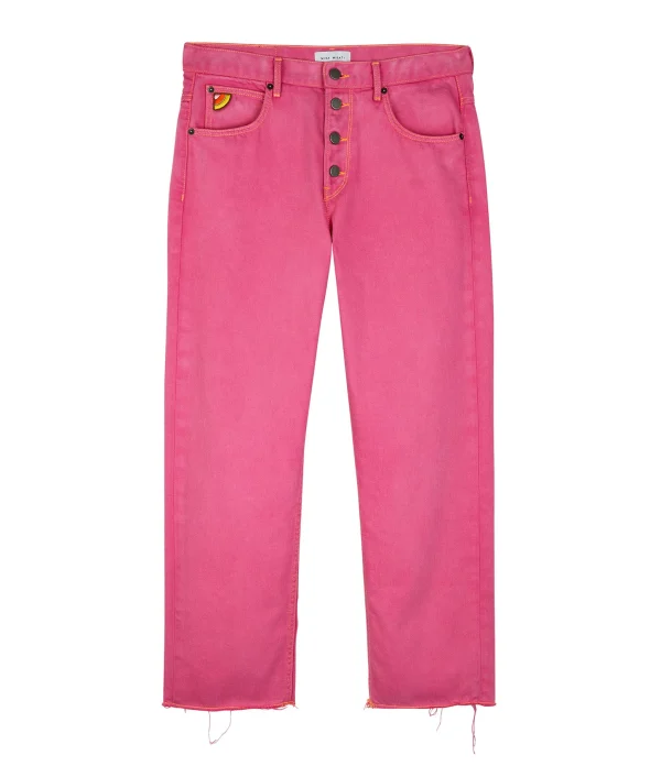 SOLDES TOUT À MIRA MIKATI Jean Broderie Coton Rose 1