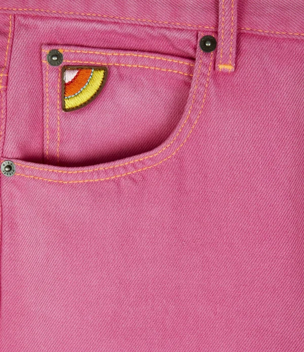 SOLDES TOUT À MIRA MIKATI Jean Broderie Coton Rose 4