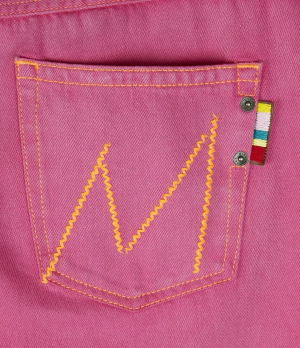 SOLDES TOUT À MIRA MIKATI Jean Broderie Coton Rose 5