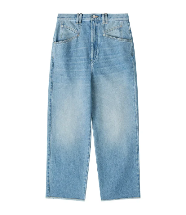 Isabel Marant Jean Dilali Coton Bleu Clair a Prix Discount 1