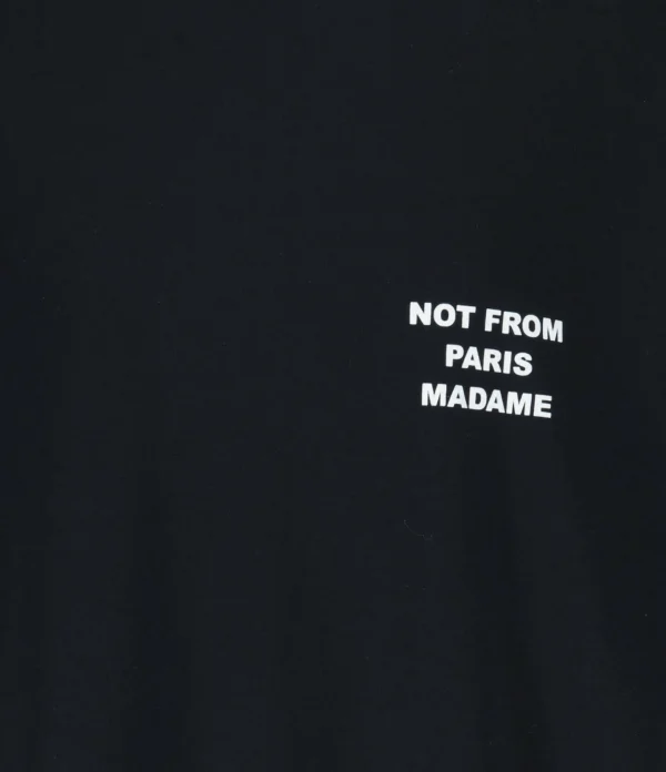 Drole De Monsieur Tee-shirt Homme Slogan Coton Noir pas cher en vente 3