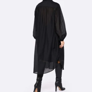 qualité supérieure ELOAB Robe Noya Coton Noir 12