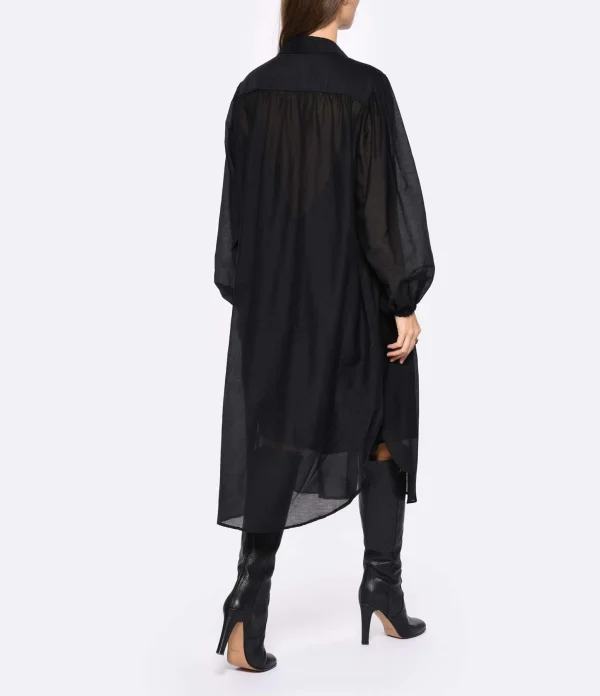 qualité supérieure ELOAB Robe Noya Coton Noir 5