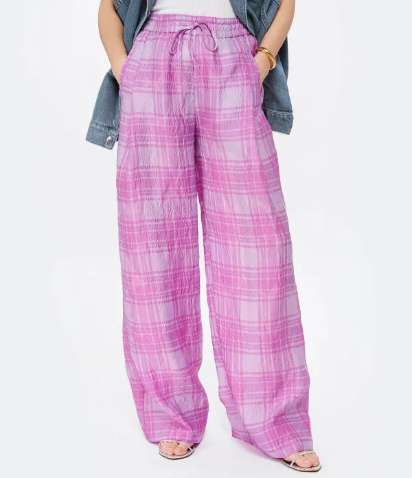 boutique en ligne ESSENTIEL ANTWERP Pantalon Évasé Donuts Lila 4