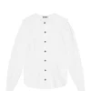 outlet soldes Ganni Chemise Coton Popeline Blanc 16