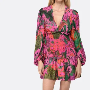 magasins pour Farm Rio Mini Robe Imprimé Rose 13