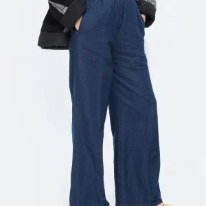 en vente FORTE_FORTE Pantalon Coton Denim Indigo 10