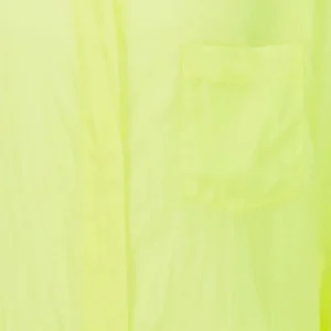 FORTE_FORTE Chemise Oversize Coton Jaune Fluo fashioniable 6