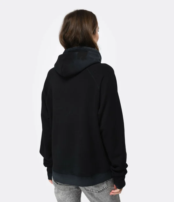 haute qualité FREECITY Sweatshirt Hoodie Big Terrys Coton Superblack 6