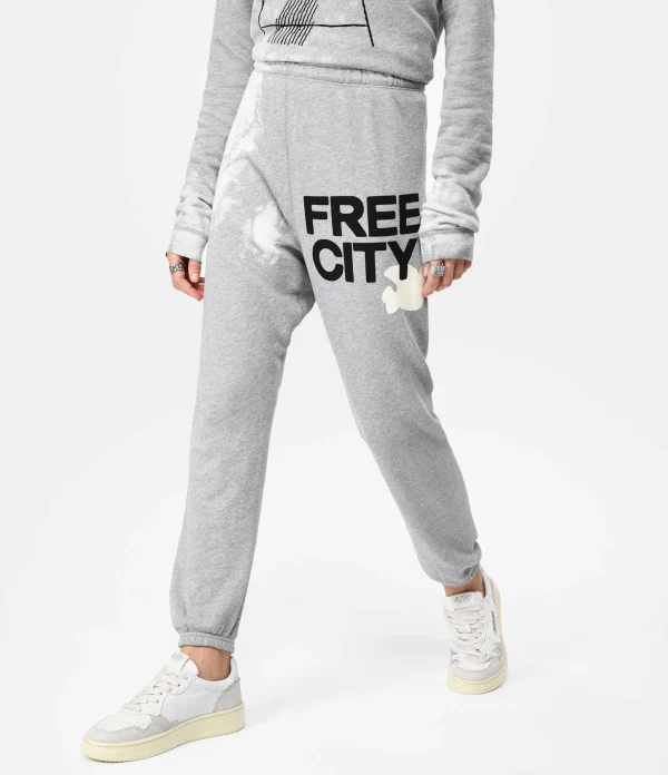 mode pas cher FREECITY Jogging Bleachout Gris 5