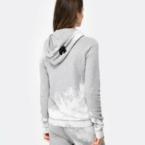 prix abordable FREECITY Sweatshirt Hoodie Bleachout Coton Gris 15