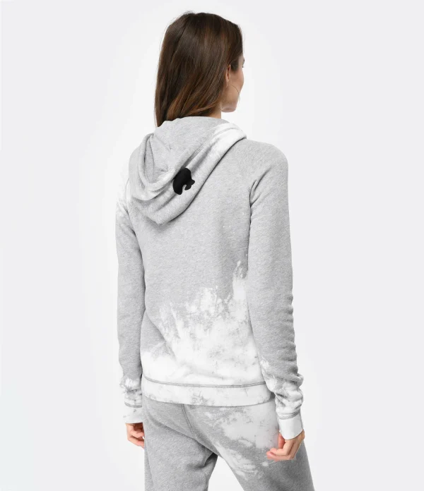 prix abordable FREECITY Sweatshirt Hoodie Bleachout Coton Gris 6