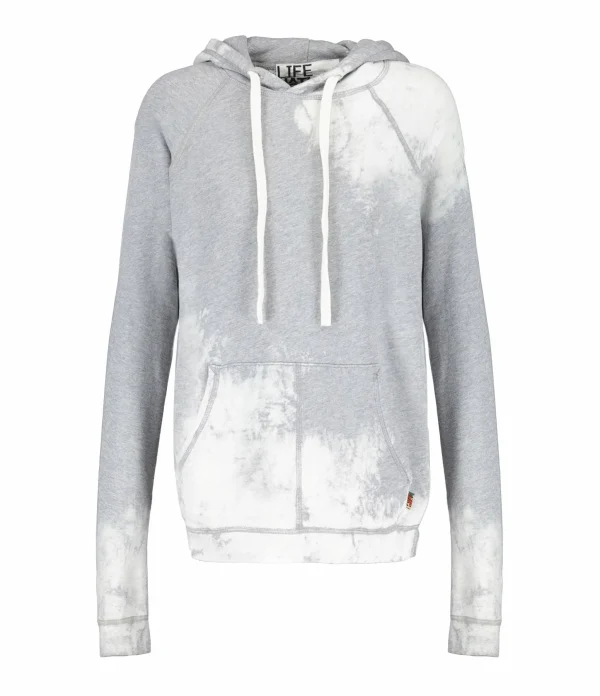 prix abordable FREECITY Sweatshirt Hoodie Bleachout Coton Gris 1