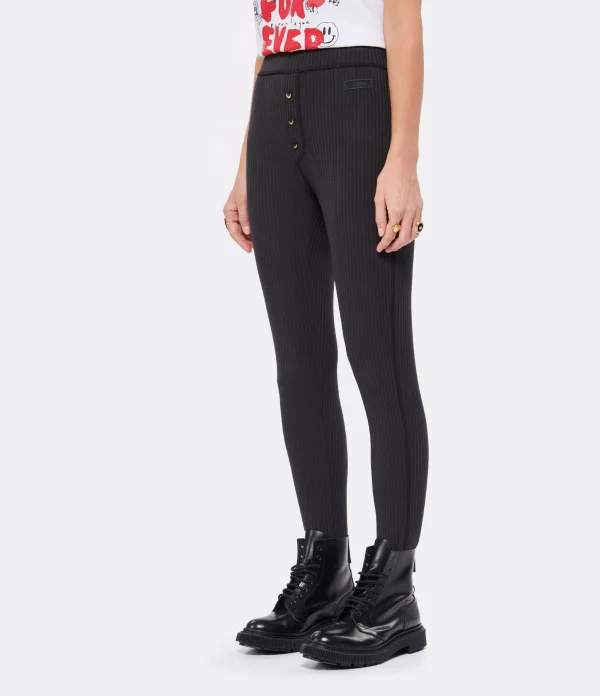 Officielle Ganni Legging Noir Phantom 4