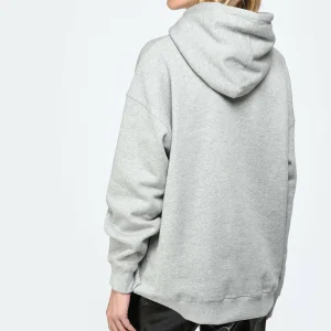 Ganni Sweatshirt Hoodie Oversize Coton Organique Gris Acheter 14