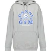 Ganni Sweatshirt Hoodie Oversize Coton Organique Gris Acheter 20