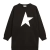 boutiqued en ligne Golden Goose Robe Sweatshirt Enfant Star Coton Noir Blanc 16