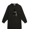 Golden Goose Robe Sweatshirt Star Enfant Coton Noir Retour Gratuit 16